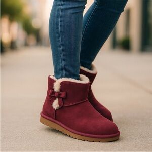 Koolaburra by UGG burgundy suede boots